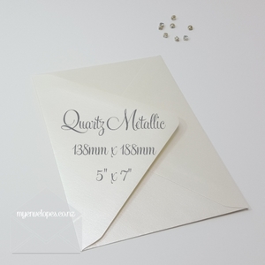 Products: Quartz Metallic Envelopes 5×7 Diamond Flap 120gsm MILTON