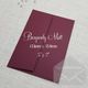 Burgundy 5×7 Envelopes Square Flap