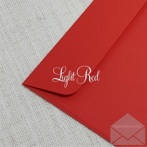 Products: Light Red Envelopes 5×7 Rectangle Flap