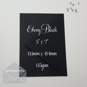 Products: Black Matt Envelopes 5×7 Diamond Flap 135gsm