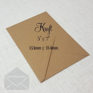 Kraft 5×7 Envelopes Diamond Flap – Recycled
