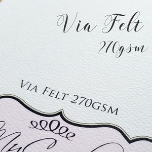 Products: Via Felt Textured Card SRA3 270gsm – SRA3 A3 SRA4 A4 A5 5×7 A6 Custom