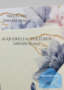 Cream Textured Card 240gsm Acquerello – SRA3 A3 SRA4 A4 A5 A6 Custom