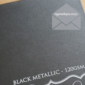 Black Metallic Paper 120gsm – SRA3 A3 SRA4 A4 A5 A6 Custom