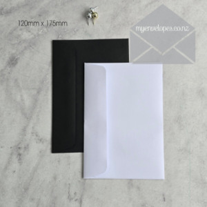 White Envelopes 120mm x 175mm Rectangle Flap