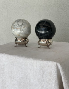 Grey marble palazzo orb - My Exhibition