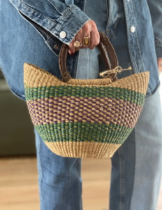 Handwoven mini basket bag - My Exhibition