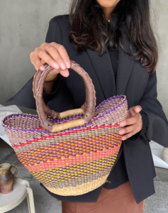 Handwoven mini basket bag - My Exhibition