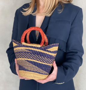 Handwoven mini basket bag - My Exhibition