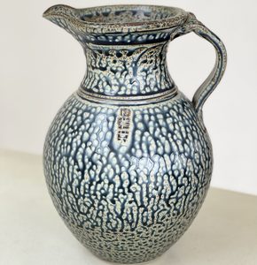 Blue salt glaze jug - My Exhibition