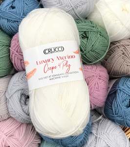 Crucci  Luxury Merino Crepe 4ply Machine Wash, 50g