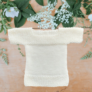 Patterns Knitting And Crocheting: My Favourite Things Baby 8ply Singlet Pattern.