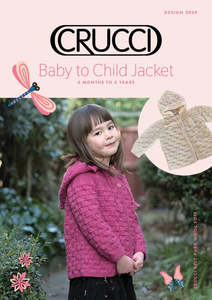 Crucci Baby to Child Jacket 8ply Pattern