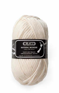 Chunky: Natural Wonder 18Ply, Pure NZ Wool, 100g, Made In New Zealand