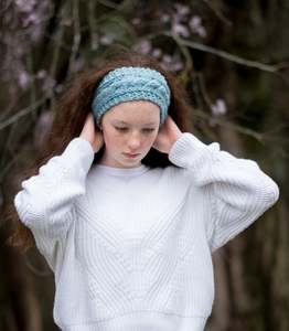 Adult Patterns 1: 1 Ball Cabled Head Band Pattern NZ-Knitted in 8ply or 10ply