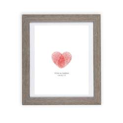 Fingerprint Heart Wedding Guestbook
