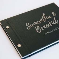 Personalised Artisan Wedding Guestbook