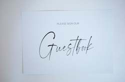 Guestbook Signs My Guestbook: Printable Guest Book Sign