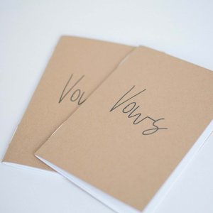 Vow Books: Natural Kraft Hand Sewn Vow Books