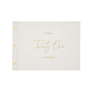 All: 21st Birthday Guestbook - Twenty One - Personalised