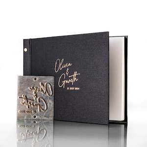 All: Modern Script Font – Personalised Wedding Guestbook