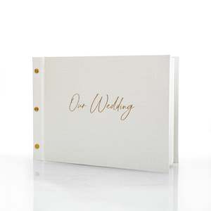 All: Our Wedding – Wedding Guestbook with Gold Foil