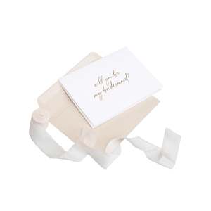 Wedding Stationery: Bridesmaid Proposal Card - Foil