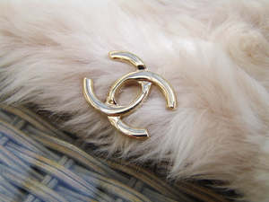 Chanel Light Gold-Tone Classic Flap CC Hardware | New