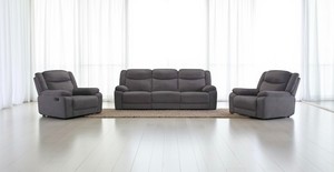 Products: Dakota 3 Piece Reclining Lounge Suite – Ash – MyHome – Easy pay, affordable homeware