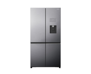 Products: Panasonic 618L Quad Door Fridge Freezer with Water Dispenser (Plumbing Required) – Matte Silver Steel – MyHome – Easy pay, affordable homeware