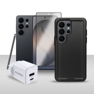 Products: Samsung Galaxy S26 Ultra 256GB Mobile Phone – Black with Screen Protector, Black Case and Choetech Wall Charger – MyHome – Easy pay, affordable homeware