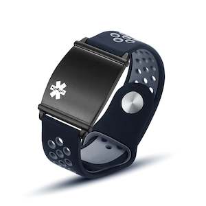 black: Eric Medical ID Bracelet