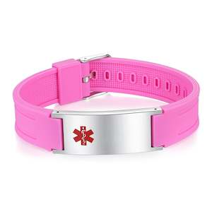Silicone: Rachel Medical ID Bracelet