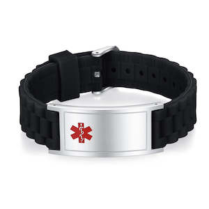Silicone: Aaron 2.0 Medical ID Bracelet