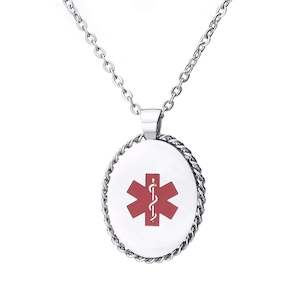 Girls Medical Id Necklaces: Brielle Medical ID Necklace STAINLESS