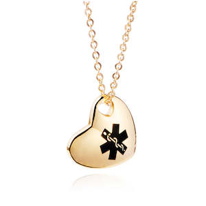 Manawanui Heart Necklace - Gold