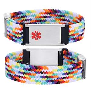 Girls Medical Id Bracelets: Cameron Brights Loop Stretch Medical ID