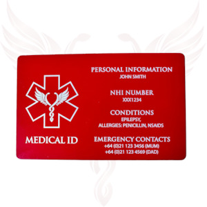 Accessories: Medical ID Wallet Card