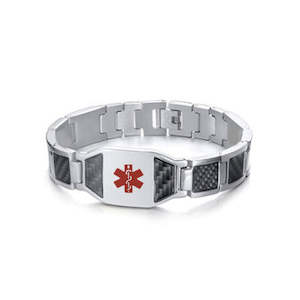 Mens Bracelets: Hayden Medical ID Bracelet