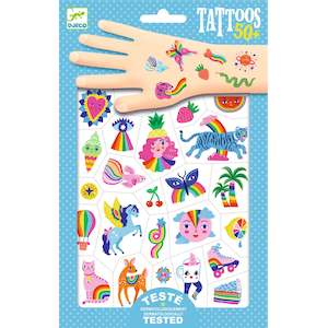 Djeco: Djeco | Temporary Tattoos | Rainbow