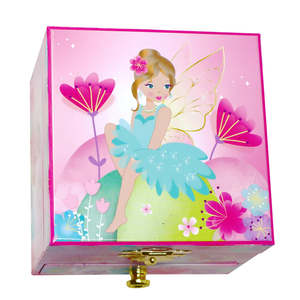 Pink Poppy | Small Musical Jewellery Box | Fairy Butterfly