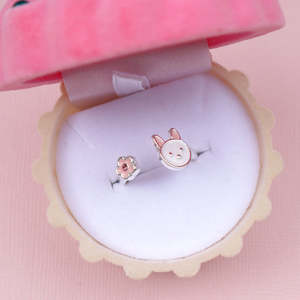 Giftware: Lauren Hinkley | Bunny Flower Ring in Velvet Cupcake Box