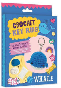 Craft Club | Crochet Keyring | Whale