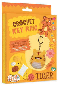 Craft Club | Crochet Keyring | Tiger