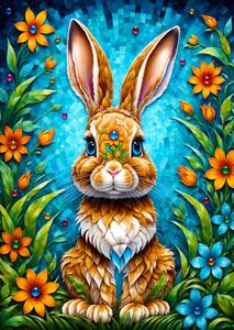 Games Puzzles: Enjoy Puzzle | Garden Bunny | 1000 Pieces