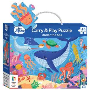 Hinkler | Junior Jigsaw Carry & Play Puzzle | Under the Sea | 45 Pieces