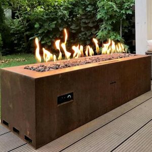 Products: Corten Steel Gas Firepit - & Save NZ Wide Delivery