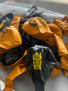 Eid Mubarak Balloons (Gold/Black)