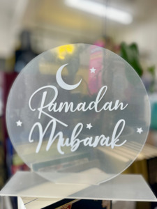 Ramadan Eid Decorations: Ramadan Mubarak Acrylic Stand