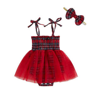 Christmas Collection: Plaid Tutu Romper